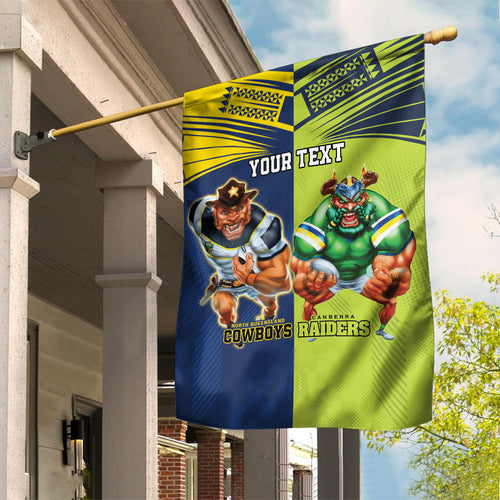 Custom Raiders and Cowboys Garden Flag Together Sporty Style