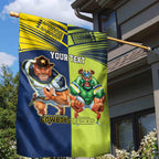 Custom Raiders and Cowboys Garden Flag Together Sporty Style