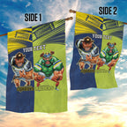Custom Raiders and Cowboys Garden Flag Together Sporty Style