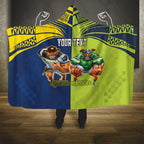 Custom Raiders and Cowboys Hooded Blanket Together Sporty Style