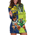 Custom Raiders and Cowboys Hoodie Dress Together Sporty Style