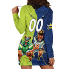 Custom Raiders and Cowboys Hoodie Dress Together Sporty Style