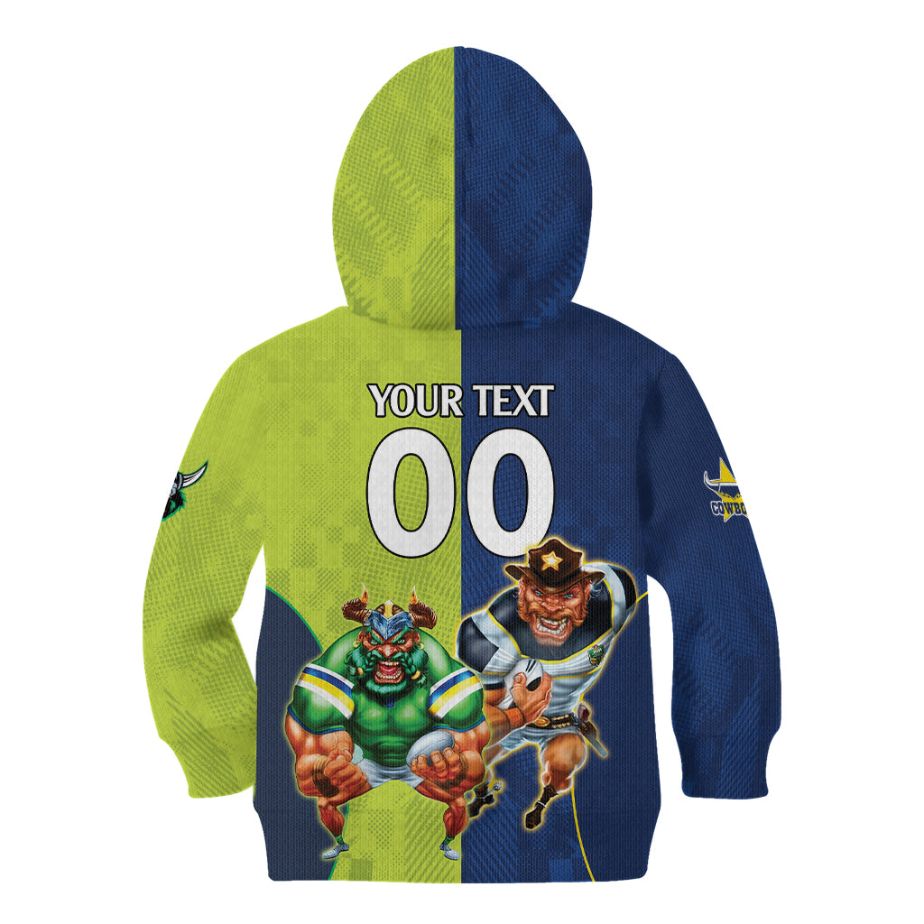 Custom Raiders and Cowboys Kid Hoodie Together Sporty Style