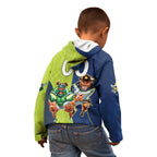 Custom Raiders and Cowboys Kid Hoodie Together Sporty Style