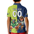 Custom Raiders and Cowboys Kid Polo Shirt Together Sporty Style