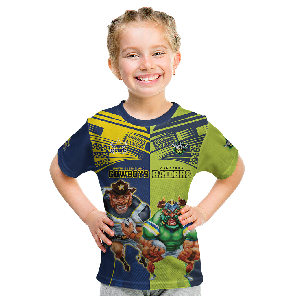 Custom Raiders and Cowboys Kid T Shirt Together Sporty Style