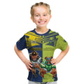 Custom Raiders and Cowboys Kid T Shirt Together Sporty Style