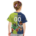 Custom Raiders and Cowboys Kid T Shirt Together Sporty Style