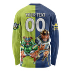 Custom Raiders and Cowboys Long Sleeve Shirt Together Sporty Style