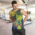 Custom Raiders and Cowboys Men Tank Top Together Sporty Style