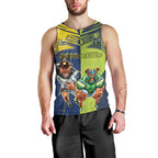 Custom Raiders and Cowboys Men Tank Top Together Sporty Style