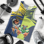 Custom Raiders and Cowboys Men Tank Top Together Sporty Style