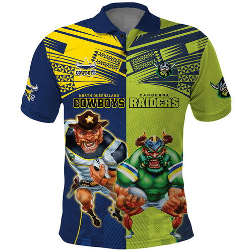 Custom Raiders and Cowboys Polo Shirt Together Sporty Style