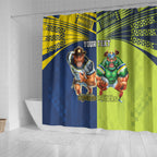 Custom Raiders and Cowboys Shower Curtain Together Sporty Style