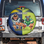 Custom Raiders and Cowboys Spare Tire Cover Together Sporty Style