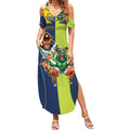 Custom Raiders and Cowboys Summer Maxi Dress Together Sporty Style