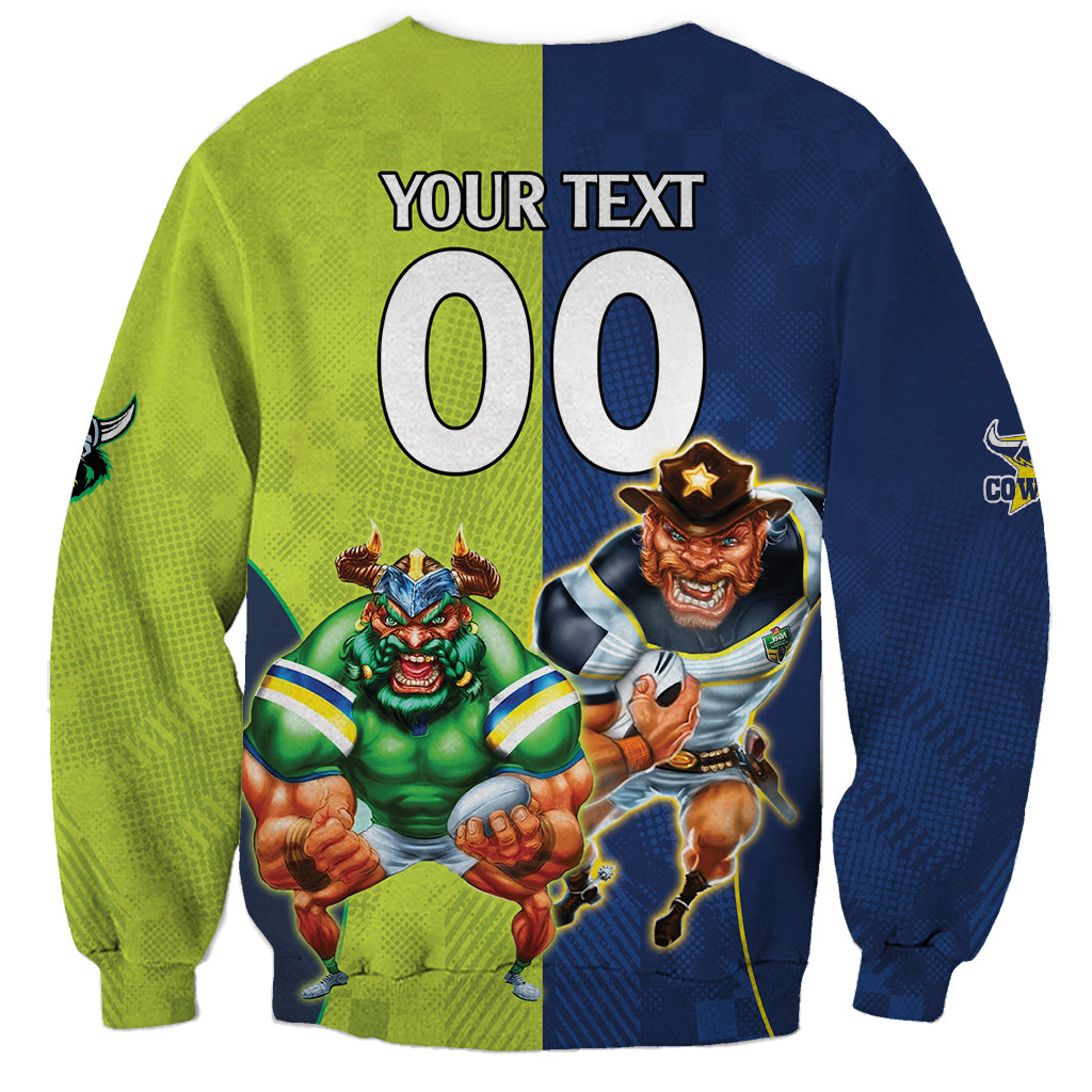 Custom Raiders and Cowboys Sweatshirt Together Sporty Style