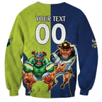 Custom Raiders and Cowboys Sweatshirt Together Sporty Style