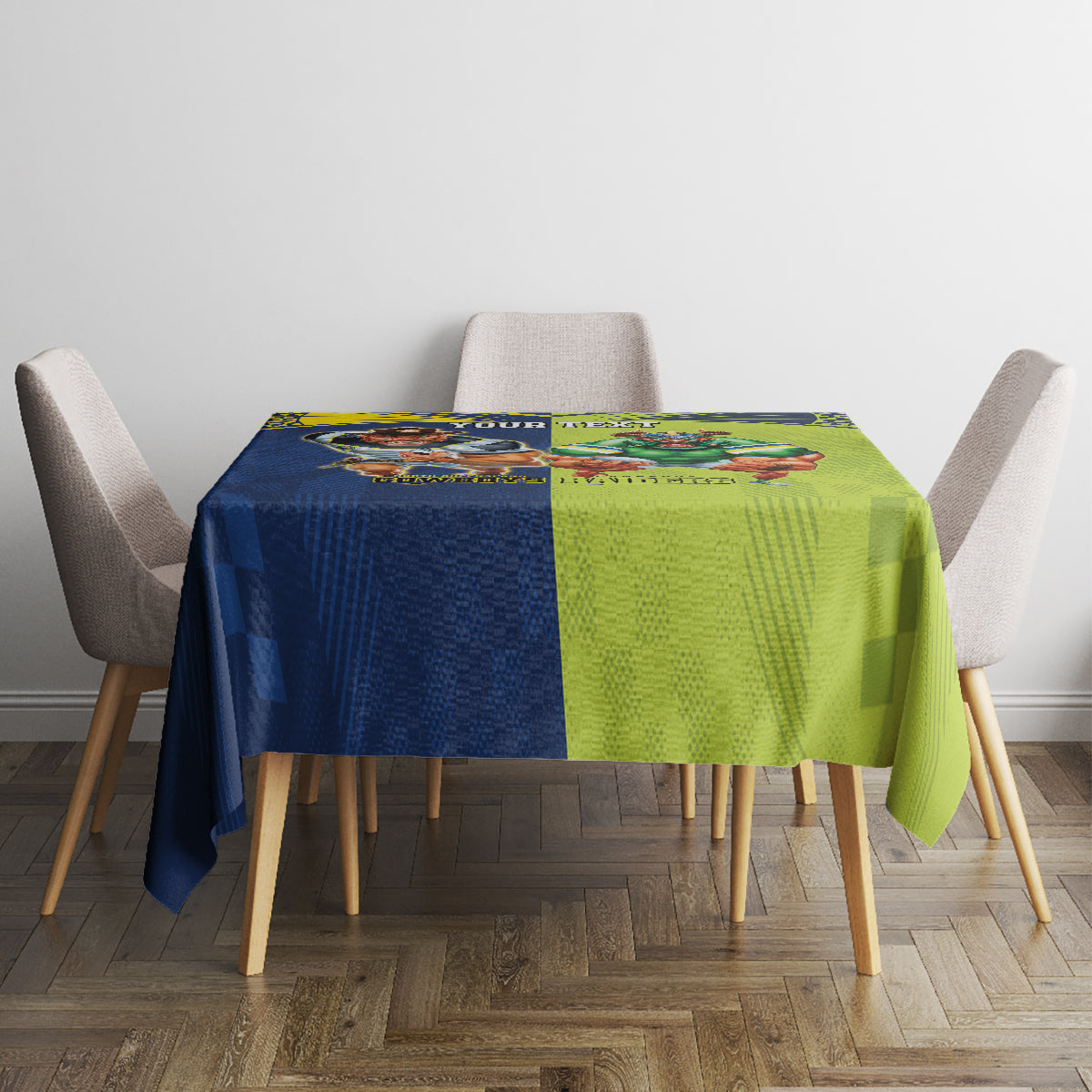 Custom Raiders and Cowboys Tablecloth Together Sporty Style