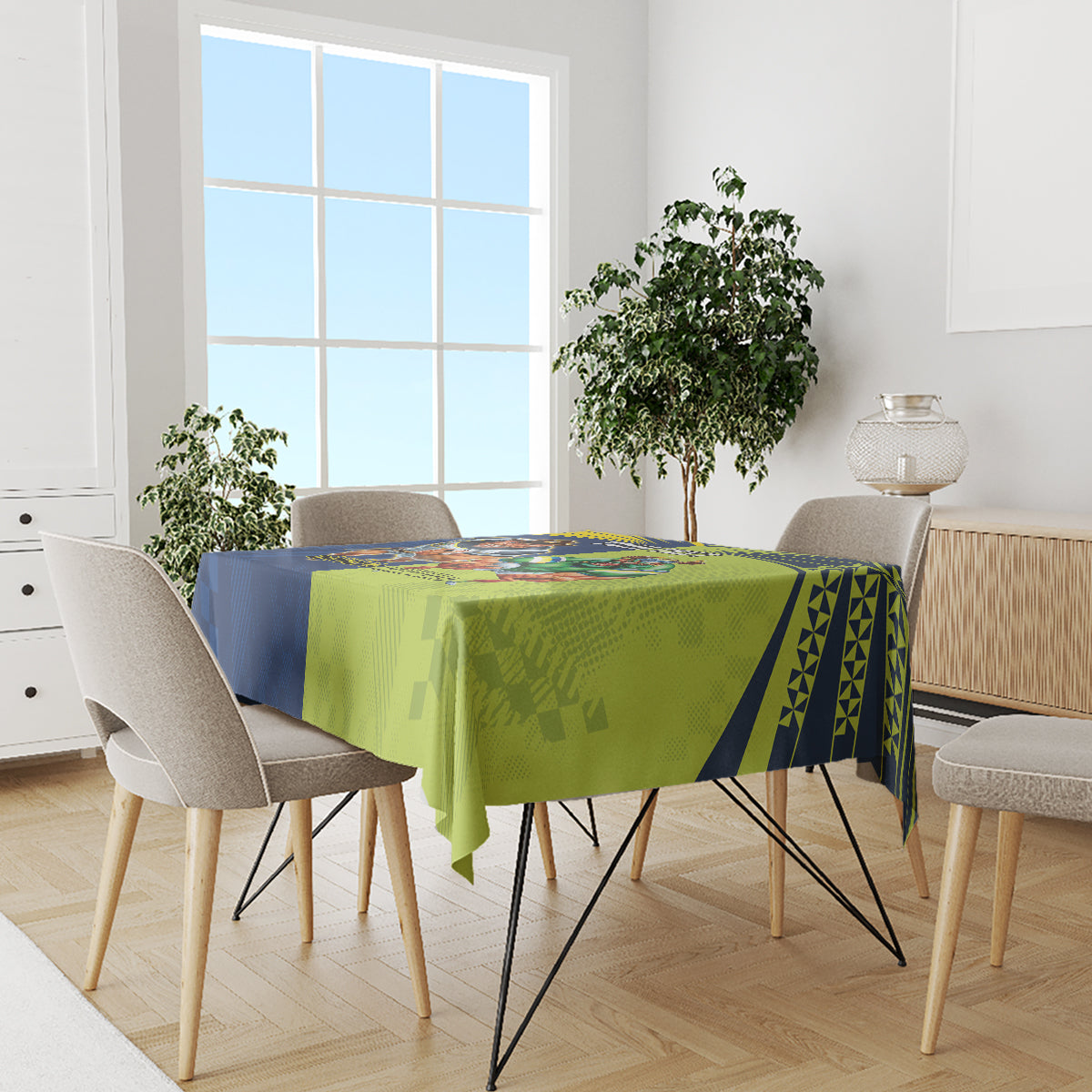 Custom Raiders and Cowboys Tablecloth Together Sporty Style