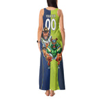 Custom Raiders and Cowboys Tank Maxi Dress Together Sporty Style