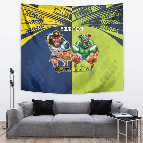 Custom Raiders and Cowboys Tapestry Together Sporty Style