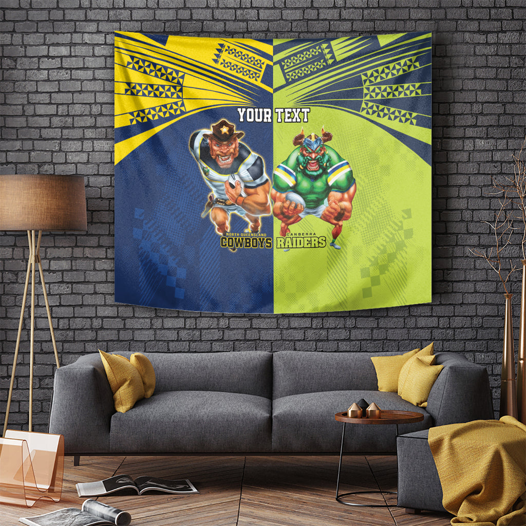 Custom Raiders and Cowboys Tapestry Together Sporty Style