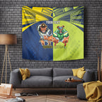Custom Raiders and Cowboys Tapestry Together Sporty Style