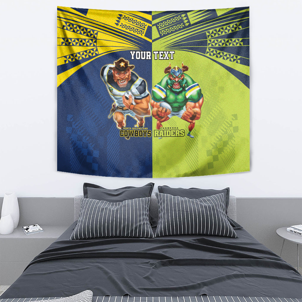 Custom Raiders and Cowboys Tapestry Together Sporty Style