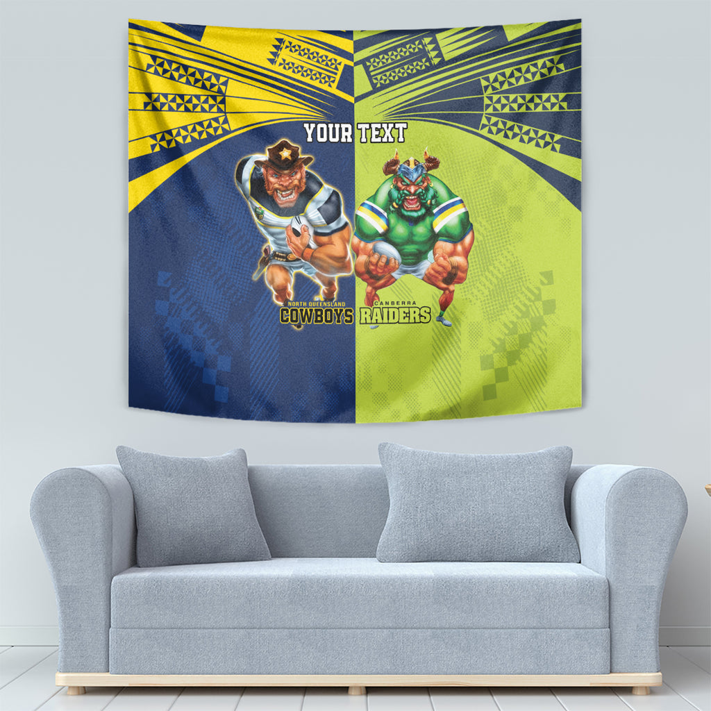 Custom Raiders and Cowboys Tapestry Together Sporty Style