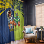 Custom Raiders and Cowboys Window Curtain Together Sporty Style