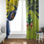 Custom Raiders and Cowboys Window Curtain Together Sporty Style