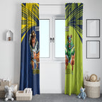 Custom Raiders and Cowboys Window Curtain Together Sporty Style