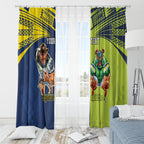 Custom Raiders and Cowboys Window Curtain Together Sporty Style