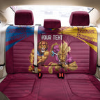 Custom Brisbane Broncos and Lions Back Car Seat Cover Together Sporty Style