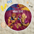 Custom Brisbane Broncos and Lions Beach Blanket Together Sporty Style