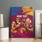 Custom Brisbane Broncos and Lions Canvas Wall Art Together Sporty Style