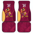 Custom Brisbane Broncos and Lions Car Mats Together Sporty Style