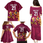 Custom Brisbane Broncos and Lions Family Matching Puletasi and Hawaiian Shirt Together Sporty Style