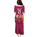 Custom Brisbane Broncos and Lions Family Matching Puletasi and Hawaiian Shirt Together Sporty Style
