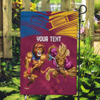 Custom Brisbane Broncos and Lions Garden Flag Together Sporty Style