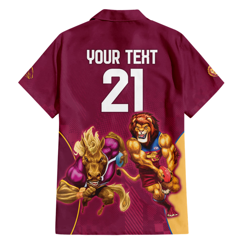 Custom Brisbane Broncos and Lions Hawaiian Shirt Together Sporty Style