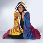 Custom Brisbane Broncos and Lions Hooded Blanket Together Sporty Style