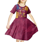 Custom Brisbane Broncos and Lions Kid Short Sleeve Dress Together Sporty Style