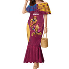 Custom Brisbane Broncos and Lions Mermaid Dress Together Sporty Style