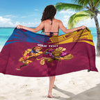 Custom Brisbane Broncos and Lions Sarong Together Sporty Style