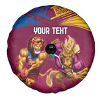 Custom Brisbane Broncos and Lions Spare Tire Cover Together Sporty Style