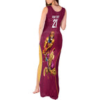 Custom Brisbane Broncos and Lions Tank Maxi Dress Together Sporty Style