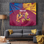 Custom Brisbane Broncos and Lions Tapestry Together Sporty Style