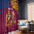 Custom Brisbane Broncos and Lions Window Curtain Together Sporty Style